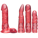 CRYSTAL JELLIES DILDO SET PINK