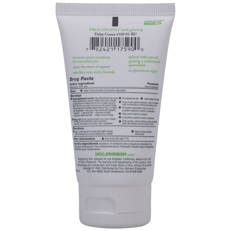 PROLONGING DELAY CREAM 2OZ