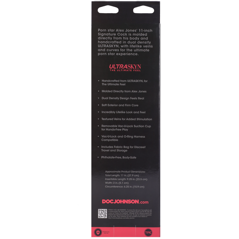 SIGNATURE COCKS ULTRASKYN ALEX JONES 11" DILDO