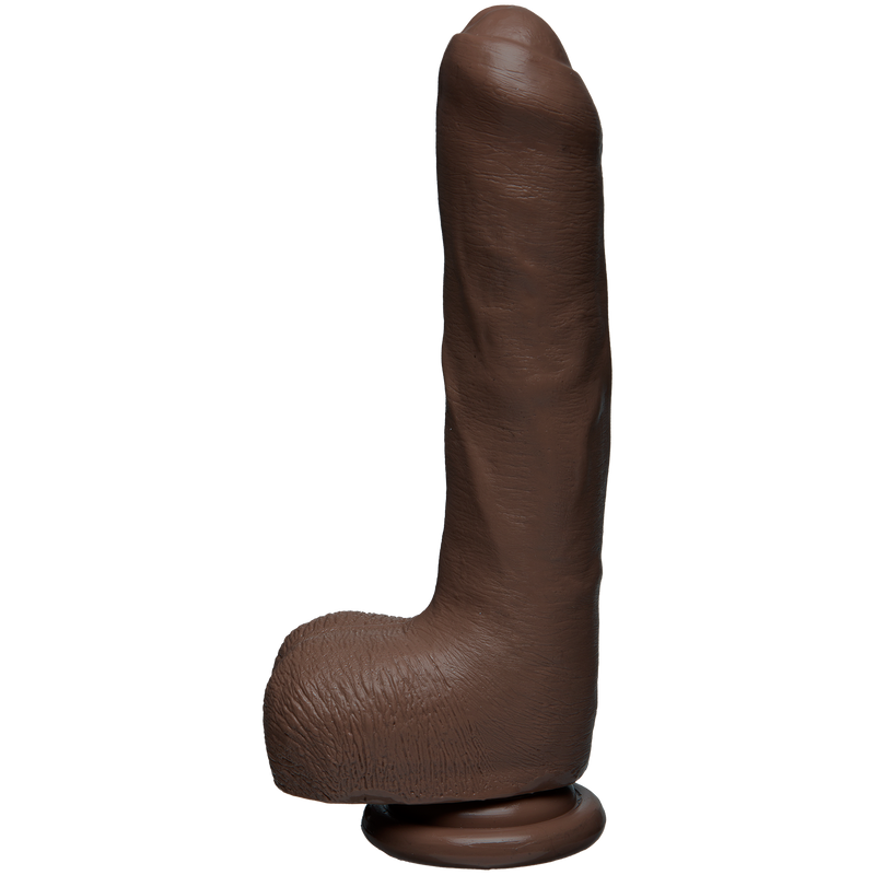 THE D UNCUT FIRMSKYN CHOCOLATE 9" DILDO