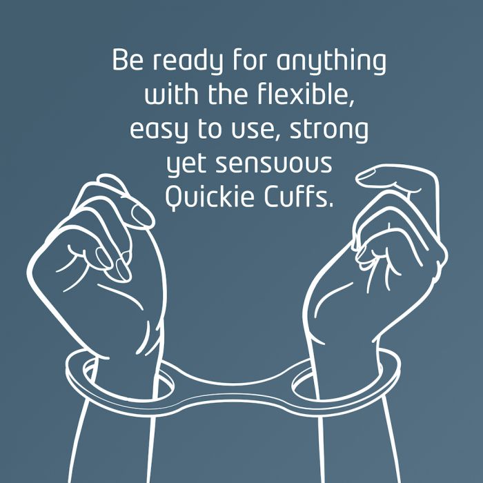 QUICKIE CUFFS BLACK MEDIUM
