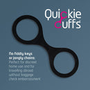 QUICKIE CUFFS BLACK LARGE