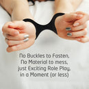 QUICKIE CUFFS BLACK MEDIUM