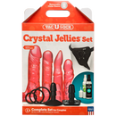 CRYSTAL JELLIES DILDO SET PINK