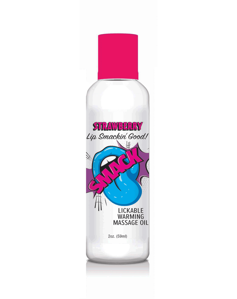 SMACK WARMING MASSAGE OIL STRAWBERRY 2OZ