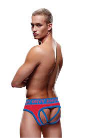 SOLID ENVY JOCK RED & BLUE L/XL