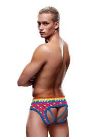 RAINBOW HEARTS BUBBLE BUTT JOCK S/M