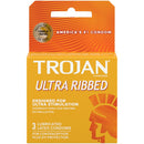TROJAN ULTRA RIBBED 3CT