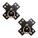 NEVA NUDE RESUSABLE STUD BLACK X PASTIES