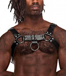 ARIES LEATHER HARNESS BLACK O/S