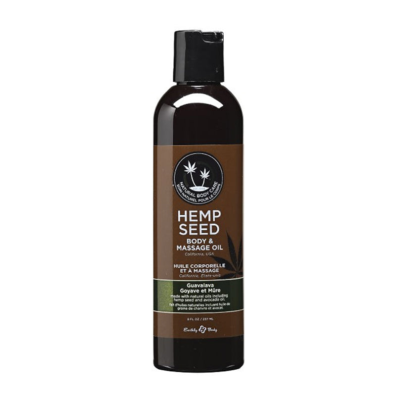HEMP SEED MASSAGE OIL GUAVALAVA 8OZ