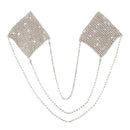 NEVA NUDE RESUSABLE RHINESTONE PASTIES WITH CHAINS