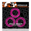 3 PACK SUPER STRETCH RINGS PINK