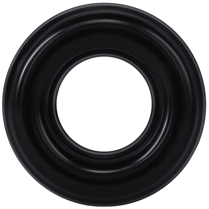 ROCK SOLID RIBBED DONUT BLACK